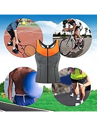 Lerensha - Chaleco de neopreno para hombre, para pérdida de peso, entrenamiento en la cintura, corsé
