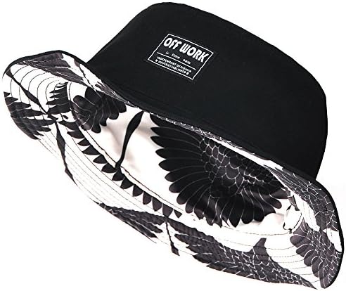 AJOG Hip Hop Bucket Sun Hat Unisex Mens Ladies Reversible Hiphop Bush Sunhats,Foldable Cotton Geese Bird Print Double-Side Fisherman Cap