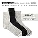 SEEDVE Hemp Socks for Men – Set of 3 Pairs of Organic Socks – Ivory & Black