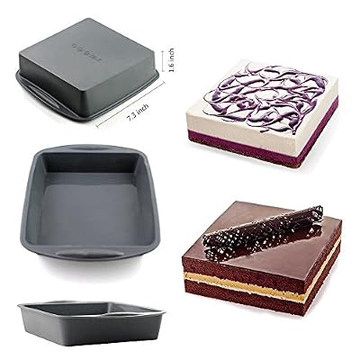 Candy Making Molds Silicone Big Square Cake Bread Pizza Mold Pan Bakeware Baking Tray Mould Candy Making Molds Size 7.3×1.6