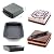 Candy Making Molds Silicone Big Square Cake Bread Pizza Mold Pan Bakeware Baking Tray Mould Candy Making Molds Size 7.3×1.6