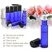 Pack of 6, 10ml Cobalt Blue Glass Roll On Bottles With Stainless Steel Roller Ball for Essential Oil, Aromatherapy by Mavogel- 3 Extra Stainless Steel ball and 1 Essential Oils Opener Included