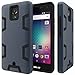 BLU R1 HD Case,SLMY(TM) [Shockproof Series] Drop Protection Hybrid Dual Layer Armor Protective Case Cover for BLU R1 HD(2016 Released) Deep Blue/Black