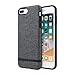 Incipio Carnaby iPhone 8 Plus & iPhone 7 Plus Case [Esquire Series] with Co-Molded Design and Ultra-Soft Cotton Finish for iPhone 8 Plus & iPhone 7 Plus - Gray