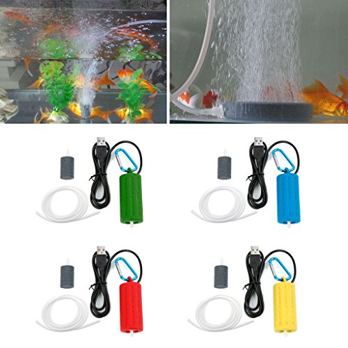Oranmay Portable Mini USB Aquarium Fish Tank Oxygen Air Pump Mute Energy Save Compressor