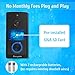 【32GB Preinstalled】WiFi Video Doorbell Camera 1080P HD with Chime, No Monthly Fees, Wireless Doorbell with 2 Way Audio, Motion Detector, Night Version, Rechargeable Batteries, IP65 Waterproof Geoyeao