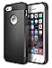 iPhone 5S Case,iPhone SE Case,Geminiman Hybrid Dual Layer Slim Case Flexible TPU Bumper & Hard PC Back Rugged Premium Shockproof Protective Durable Cover for iPhone 5S/SE/5(Black)