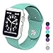 Sxciw Apple Watch Band, Soft Silicone Sports Replacement Wristband for Apple Watch (Mint green, 38mm-S/M)