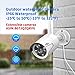 [500G Hard Drive] Hiseeu 5MP Wireless Security Camera System with One-Way Audio,4Pcs 5MP Outdoor/Indoor WiFi Surveillance Cameras, HD Video,Night Vision, Weatherproof,Motion Detection,DC12V Power Cord