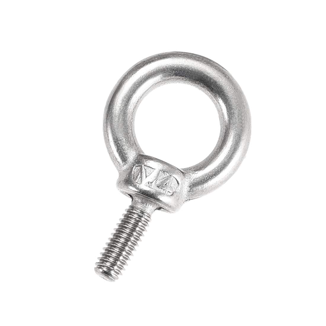 Sourcingmap Lifting Eye Bolt M4 x 11mm Male Thread 304 Stainless Steel for Hanging, Pack of 10