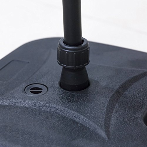 Sttech1 Patio Umbrella Base Outdoor Life Solid Color Table Umbrellas Durable Waterproof and Corrosion Resistant Home Outdoor Living Umbrella Base (Ship from USA, Black) - Thumbnail 2