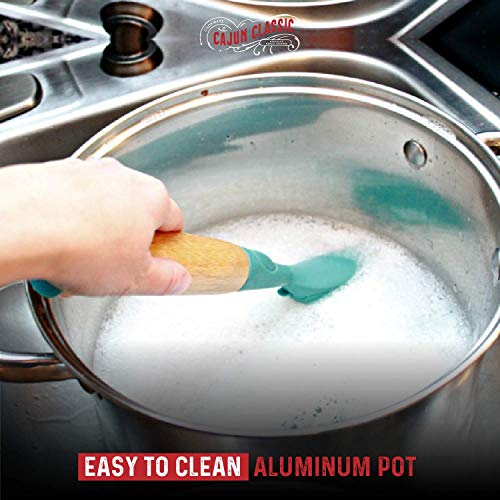 Cajun Cookware Aluminum Roaster Pan with Lid 15inch Roasting Pot