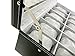 Sodynee® Watch Box Large 12 Mens Black Pu Leather Display Glass Top with Jewelry Box Case Organizer Tray