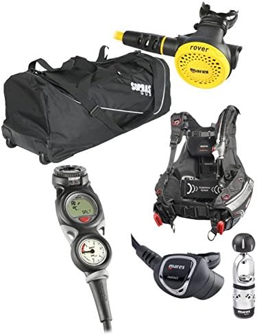 MARES Hybrid Size: M/L BCD Package with Mares Rover 12 Regulator / Mares Rover Octo and Mares Puck 3 Console Computer for Scuba Diving SIZE MEDIUM/LARGE
