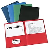 Avery Two-Pocket Folders, Assorted Colors, Box of 25 (47993)