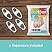 ZenToes Toe Spacers Bunion Corrector for Women and Men, Big Toe Straightener, Double Loop Gel Splint Separator for Correct Alignment of Overlapping Toes