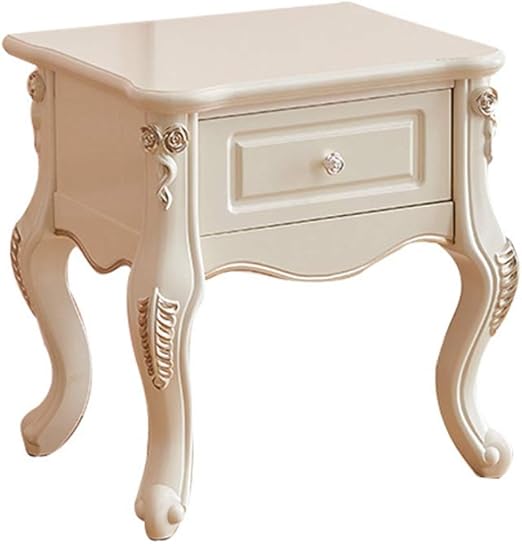 Amazon Com Yukilo Bedside Table European Style Silver Single
