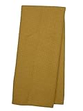 Eurow Microfiber Waffle Weave Kitchen Towel (3-Pack, Butter)