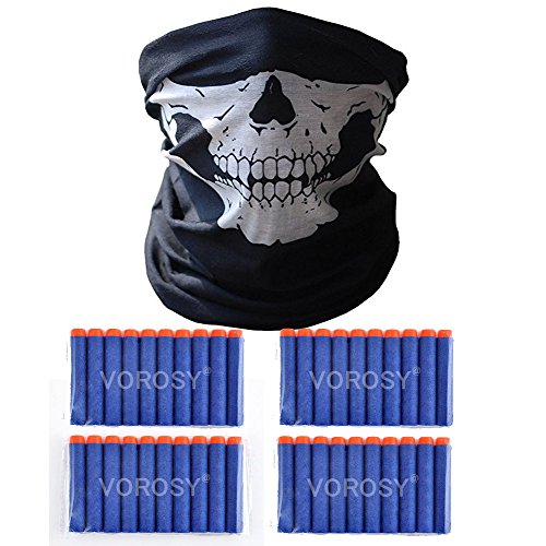 Seamless skull face mask black