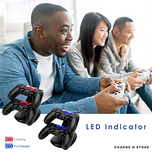 image for CHARGE N STORE New 2019 Version PS4 Controller Charger, Playstation 4/