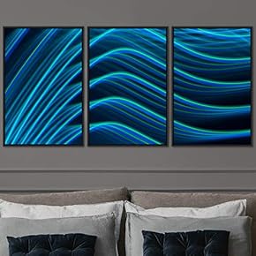 signwin 3 Piece Framed Canvas Wall Art Abstract...