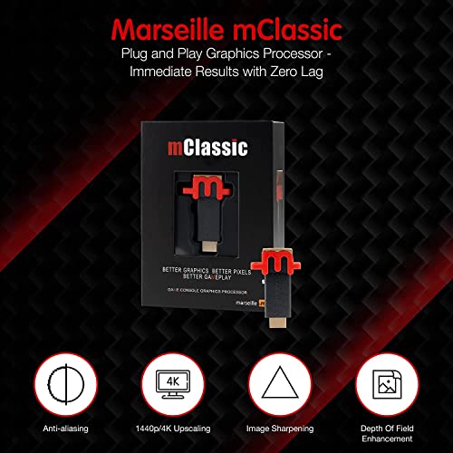 Marseille mClassic PlugandPlay Video Game Console 1440p/4K Upscaler