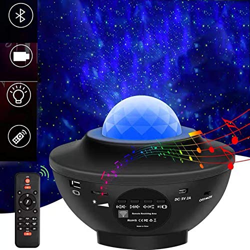 Night Light Baby Star Projector, 10 Color Bluetooth night Lamp with Timer Remote, Dimmable Combinations Romantic Starry Sky Projector Lamp for Kids Bedroom Home Decor
