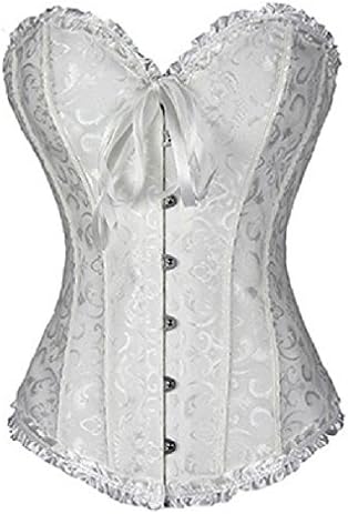 Xianhan Apparel Burlesque Overbust Corset Bustier Top With Mini Tutu Skirt Fancy Dresses