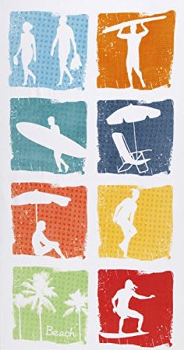 Beach Dreamers Icons Brazilian Velour Beach Towel 34X64 Inches
