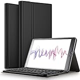 IVSO Huawei MediaPad M5 8.4 Tablet Case with Keyboard - Ultra Lightweight Portfolio Detachable Wireless Keyboard Front Prop Stand Case/Cover for Huawei MediaPad M5 8.4 Tablet (Black)