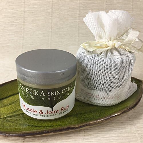 JANECKA Muscle and Joint Rub (Two - 2 oz Jars) Natural Skin Care/Herbal Pain Relief