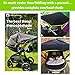 Multi-Purpose Doona & Baby Stroller Bassinet Sun Shade & Blackout Cover; Doona Sunshade & Airplane Bassinet Cover; Universal Fit Sunshade Stops 99% of Sun Rays SnoozeShade Original (Green Trim)