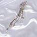 Fvermecky Vintage Crystal Hair Clips Tassel Drop Star Moon Hair Clips Bobby Pins For Women Girls Hair Accessories 4 Colors (Rose Gold)