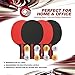 SwissSpin Ping Pong Paddle Set - Kit of 4 Premium Table Tennis Rackets with 8 Pro Tournament ITTF Ping Pong Balls - Includes Portable Storage Case