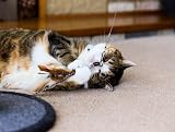 Petface Retractable Feather and Bell Wand Cat Teaser Toy 31cm-84cm view 9