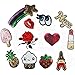 Buytra 12 Pieces Iron on Patches Embroidered Motif Applique Glitter Sequin Decorative Sew on Patches for Jeans, Jackets, Clothing, Assorted