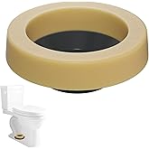 Hibbent Extra Thick Toilet Wax Ring, Universal Toilet Seal Ring, Heavy Duty Wax Bowl Ring Fits 3" and 4" Waste Line, Polyethy
