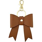YangQian Leather Bow Bag Charms for Handbags Purse Backpack Charm for Women Girls Bowknot Car Key Chain Accessories