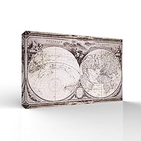 wall26 Canvas Wall Art World Maps Pictures Home...