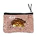 Winmany Sequin Makeup Bag Reversible Cosmetic Bag, Fashion Women Handbag Bling Glitter Evening Party Bag,Sparkling Shiny Clutch Handbag Wedding Bag Purse Wallet Pouch