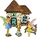 Mood Lab Fairy Garden Fairy Kit - Miniature Fairy Garden Figurines with Accessories - Set of 5 pcs - Hand Painted Set for Outdoor or House Decor