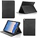 Bear Motion BMIPADAIR2MPBK Leather Case for iPad Air Support Smart Cover Function, Black