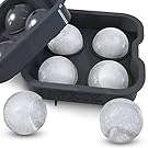 Froz Ice Ball Maker – Novelty Food-Grade Silicone Ice Mold Tray With 4 X 4.5cm Ball Capacity