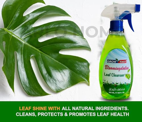 Organic Leaf Spray Cleanser Blooming dales (500 ml) Natural Indoor Plant Leaf Shine Spray for Houseplants Indoor and Outdoor Fresh Clean Plant For Home & Office Use