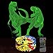 Night Lights for Kids Dinosaur Lamp 3D Kids Night Light 7 Colors Change Dinosaur Toys with Remote Control Christmas Birthday Gifts for Girls Boys Kids Baby Lover (T-Rex/Indoraptor)
