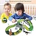 Ideallife Dinosaur Toys 144Pcs Race Car Flexible Track, Create a Road, Toys Set for Christmas & Birthday Gift, Safe Durable STEM Play Set for Boys Girls