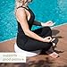 Mindful & Modern Large Meditation Cushion for Zafu Yoga - Meditation Pillow for Sitting on the Floor - Buckwheat Hull Filled Yoga Cushion with Removable, Washable 100% Cotton Cover and Carry Handle