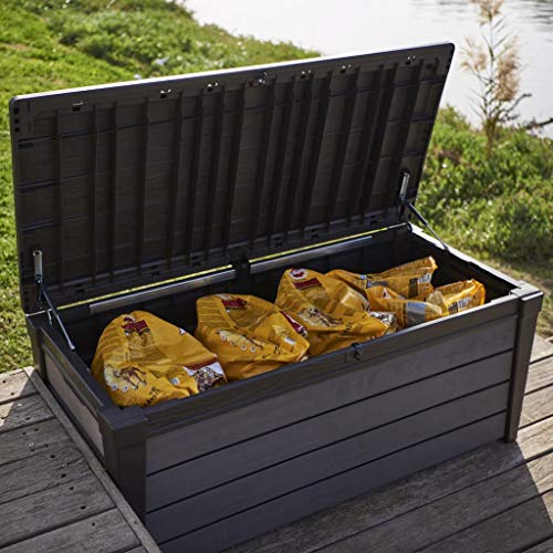 Keter Garten Aufbewahrungsbox 455L Anthrazit Gartentruhe Gartenbox Auflagenbox – Bild 6
