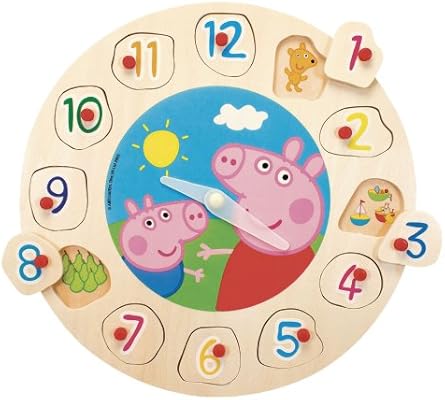 peppa pig clock puzzle