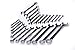 Kesler 24 Piece Full Polish SAE and Metric Combination Wrench Set with Roll-up Tool Bag
